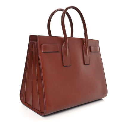 Saint Laurent Calfskin Large Sac De Jour Carryall Cognac 3 of 12