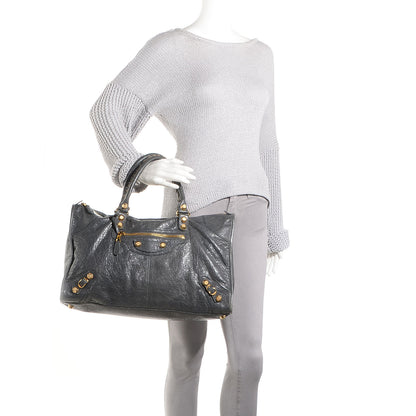Balenciaga Agneau Giant 12 Gold Hardware Work Gris Tarmac 2 of 11