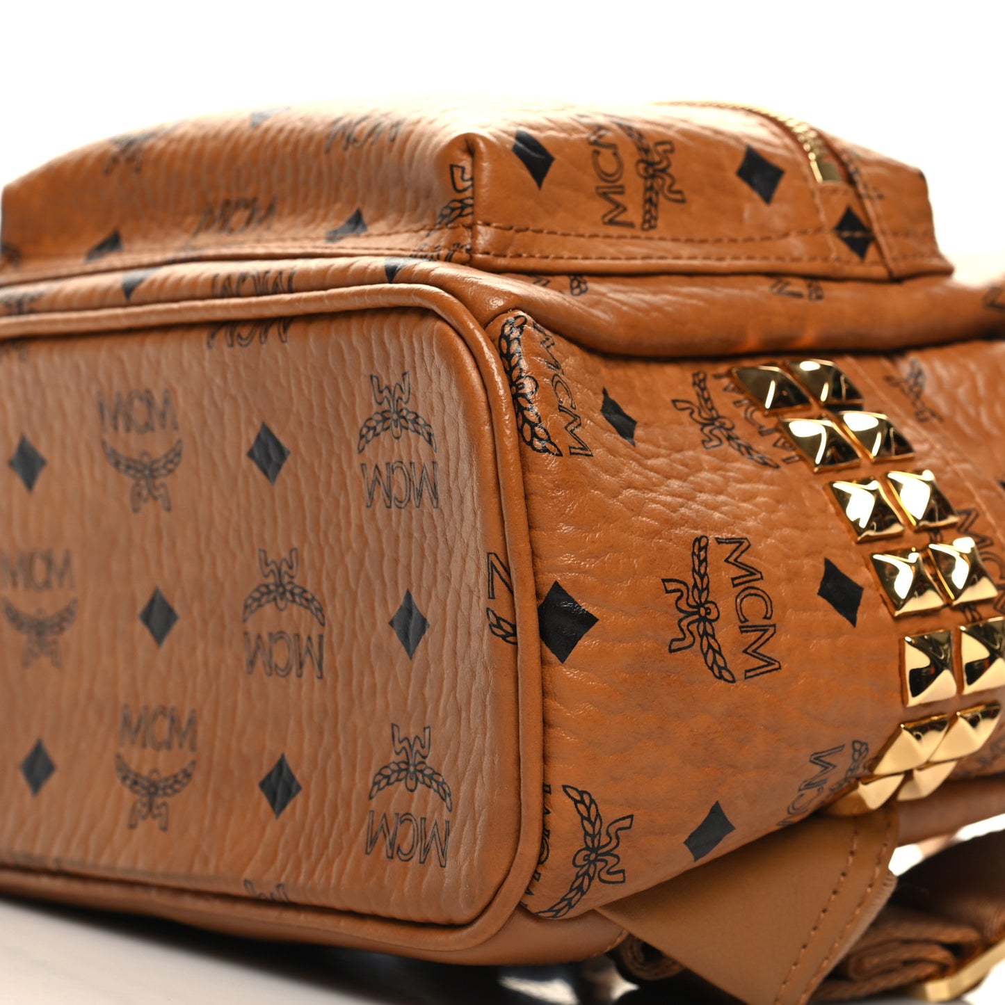 Visetos Side Stud Mini Stark Backpack Cognac