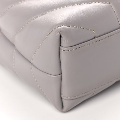Saint Laurent Calfskin Y Quilted Monogram Toy Loulou Satchel Granite 9 of 13