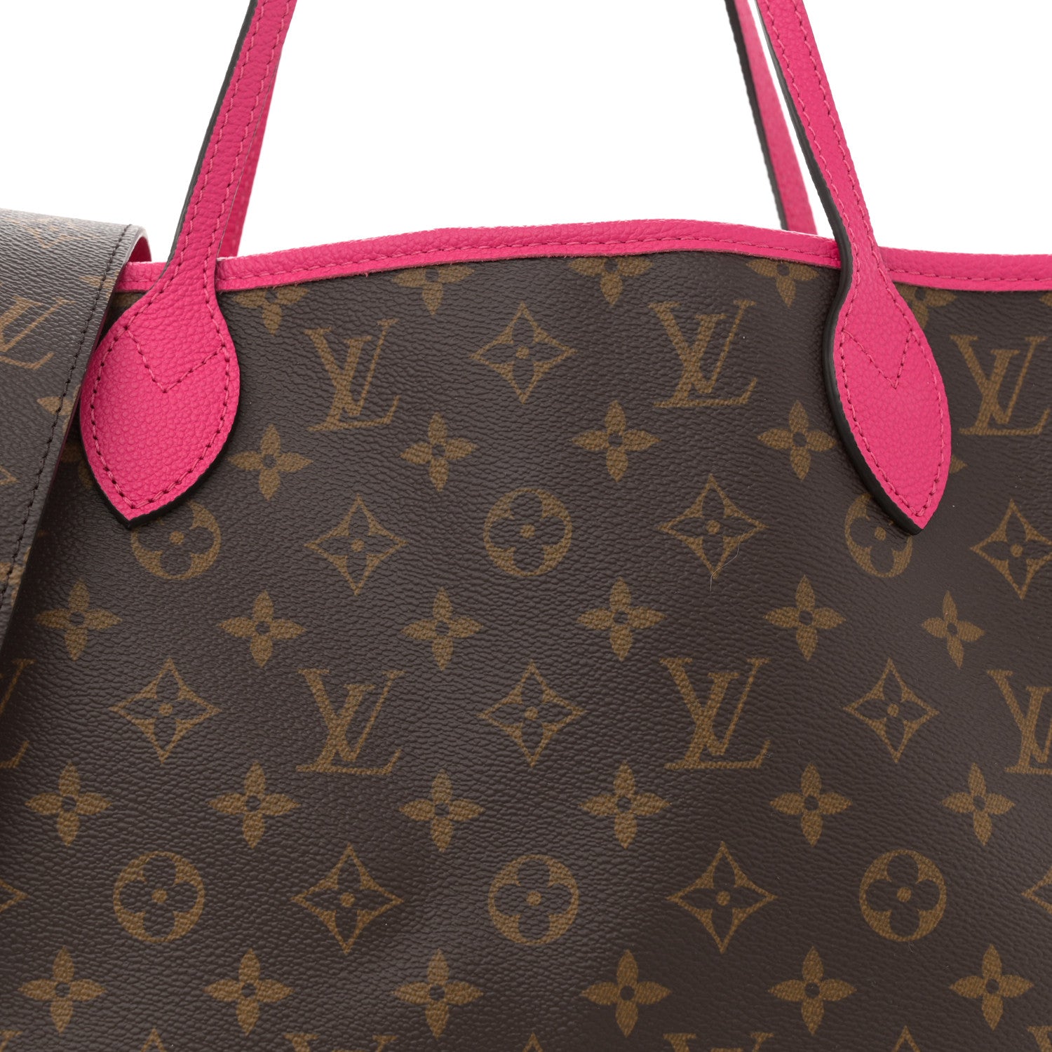 Louis Vuitton Monogram Inside Out Neverfull Bandouliere MM Rose Pondichery 7 of 9