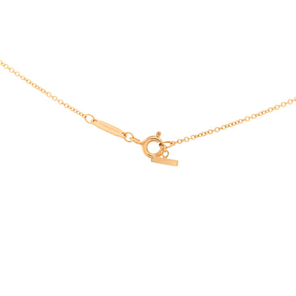 Tiffany 18K Rose Gold Small T Smile Pendant Necklace 3 of 3