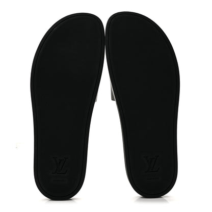 Louis Vuitton Rubber Monogram Mens Waterfront Mules 10 Macassar 6 of 10