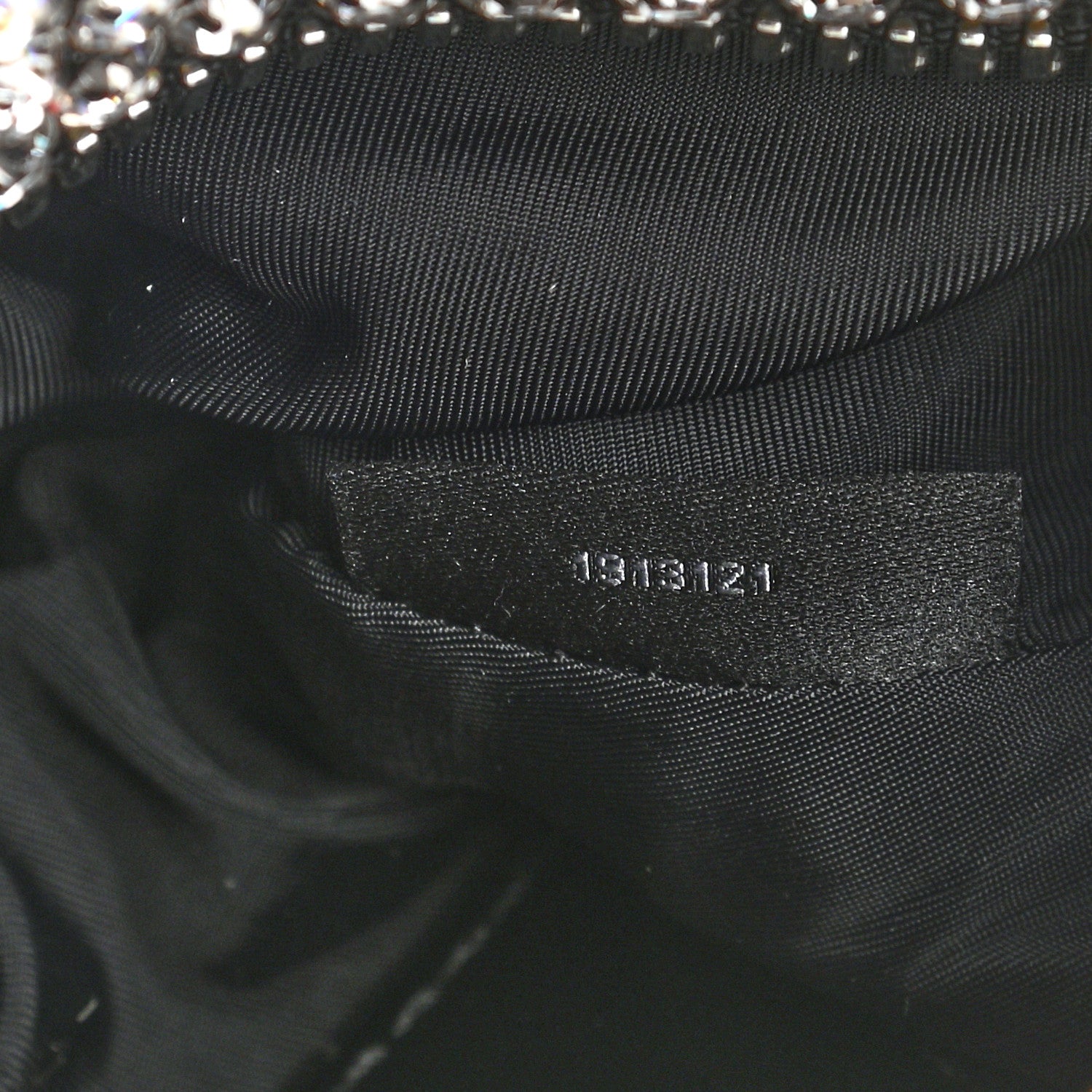 Alexander Wang Mesh Crystal Rhinestone Mini Heiress Pouch Black Silver 8 of 9