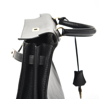 Hermes Taurillon Clemence Kelly Retourne 32 Black 15 of 35