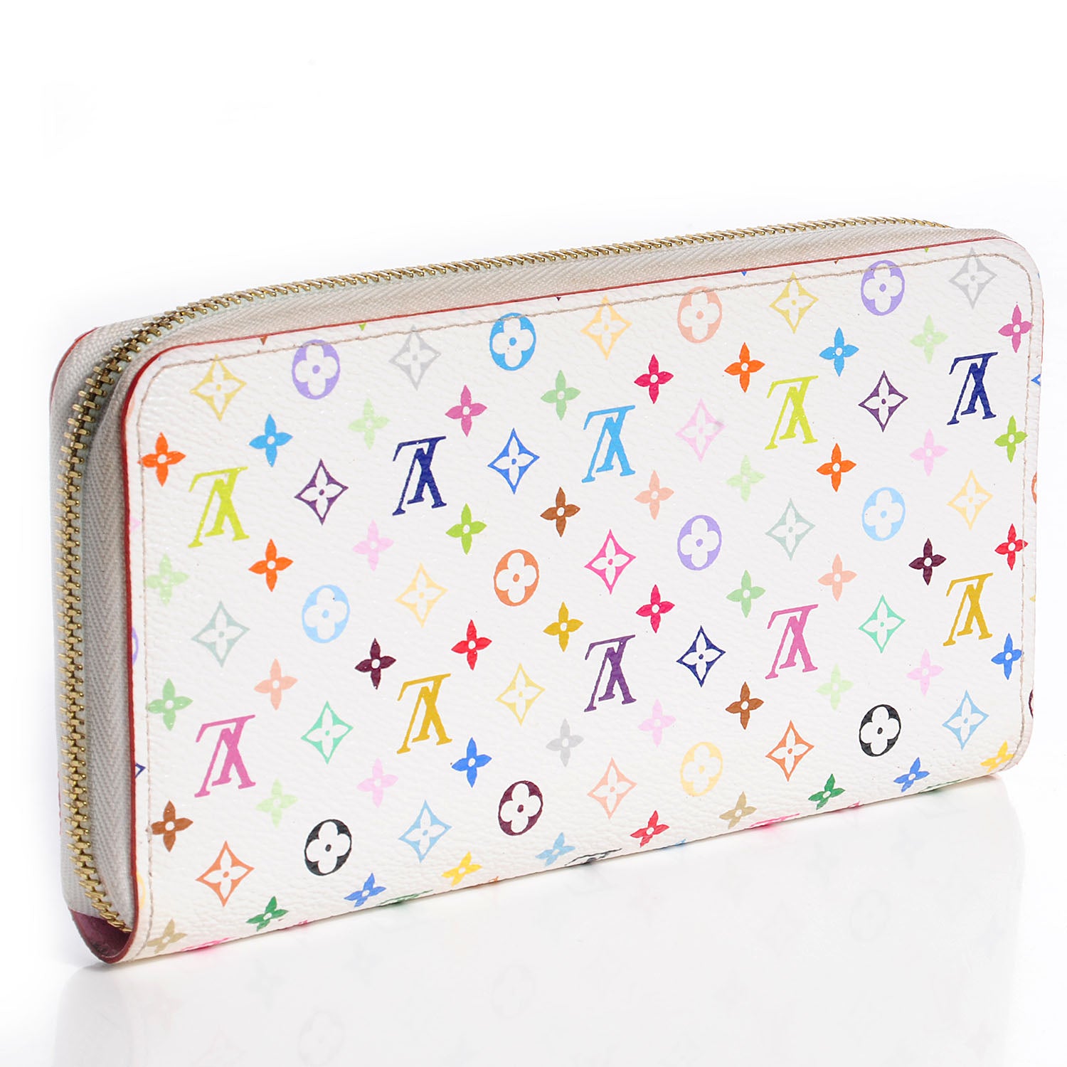 Louis Vuitton Monogram Multicolor Zippy Wallet White 78356