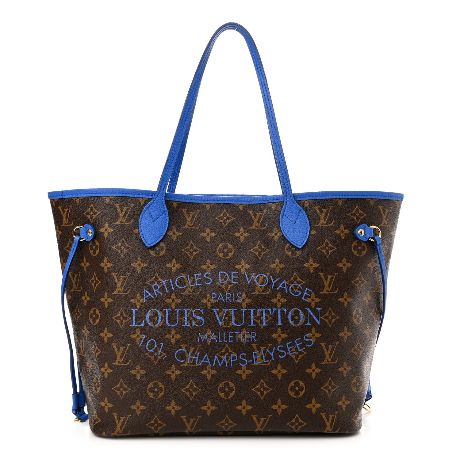 Louis Vuitton Monogram Articles de Voyage Ikat Neverfull MM Grand Blue 1 of 13
