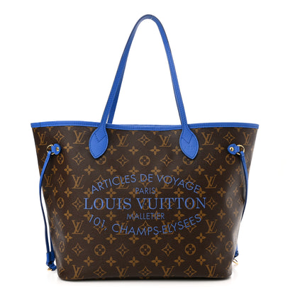 Louis Vuitton Monogram Articles de Voyage Ikat Neverfull MM Grand Blue 1 of 13