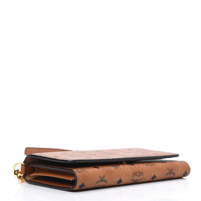 MCM Visetos Chain Wallet Crossbody Cognac 4 of 13