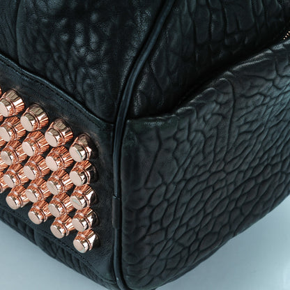 Alexander Wang Pebbled Lambskin Rocco Black Rose Gold Hardware 7 of 7