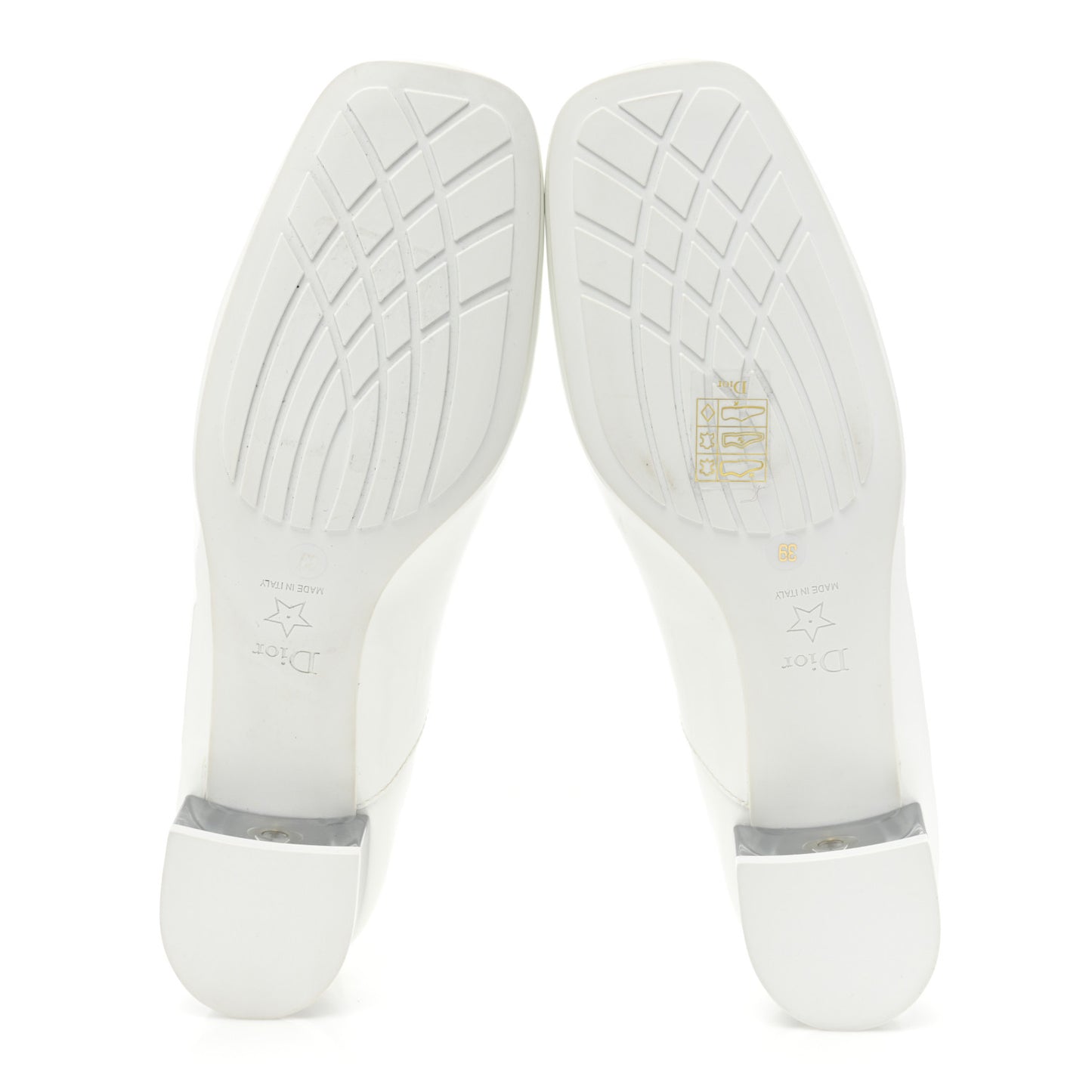 Patent Diorarty 30mm Pumps 39 White