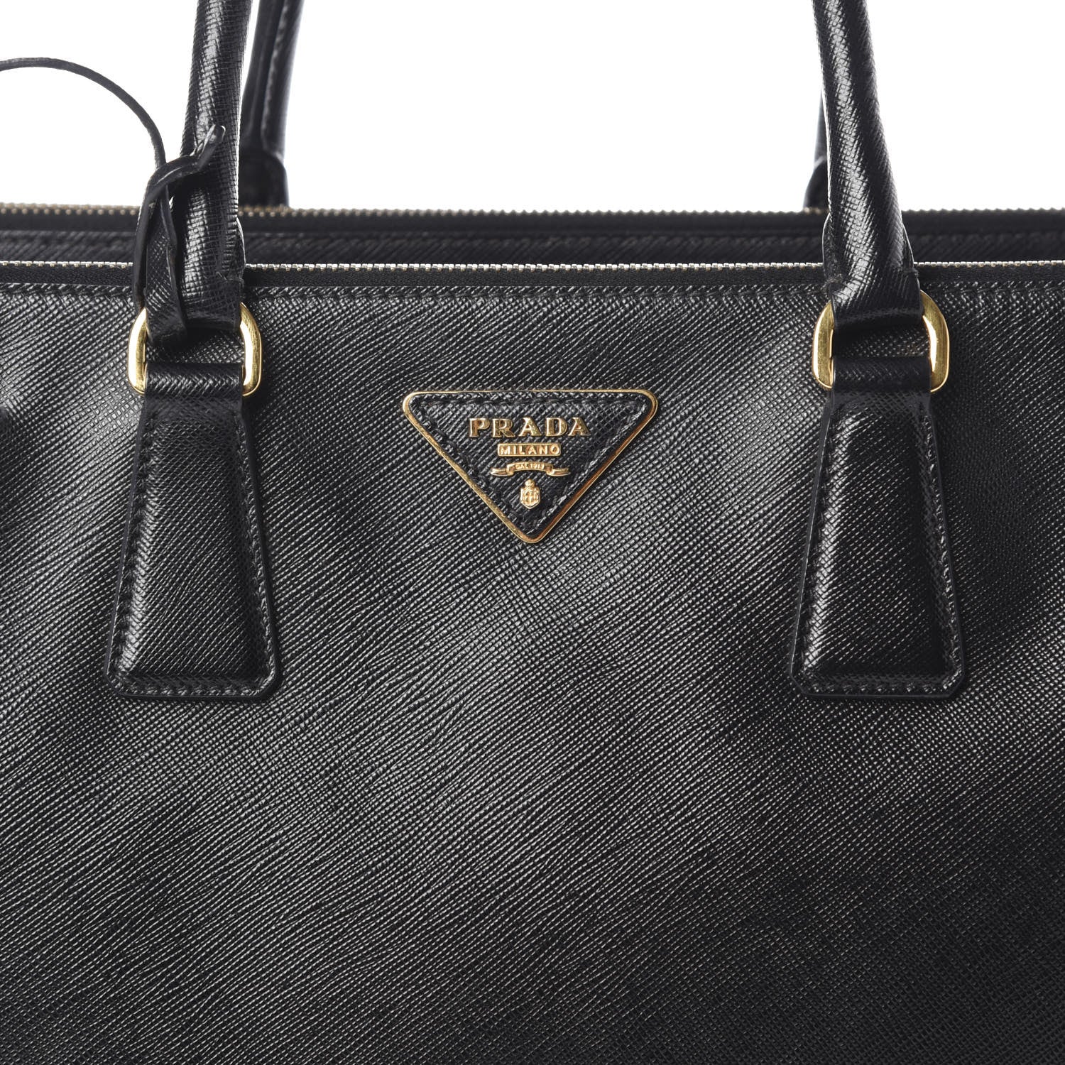 Prada Saffiano Large Galleria Double Zip Tote Black 7 of 9