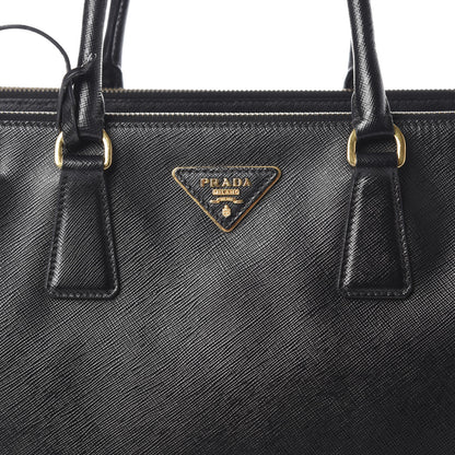Prada Saffiano Large Galleria Double Zip Tote Black 7 of 9