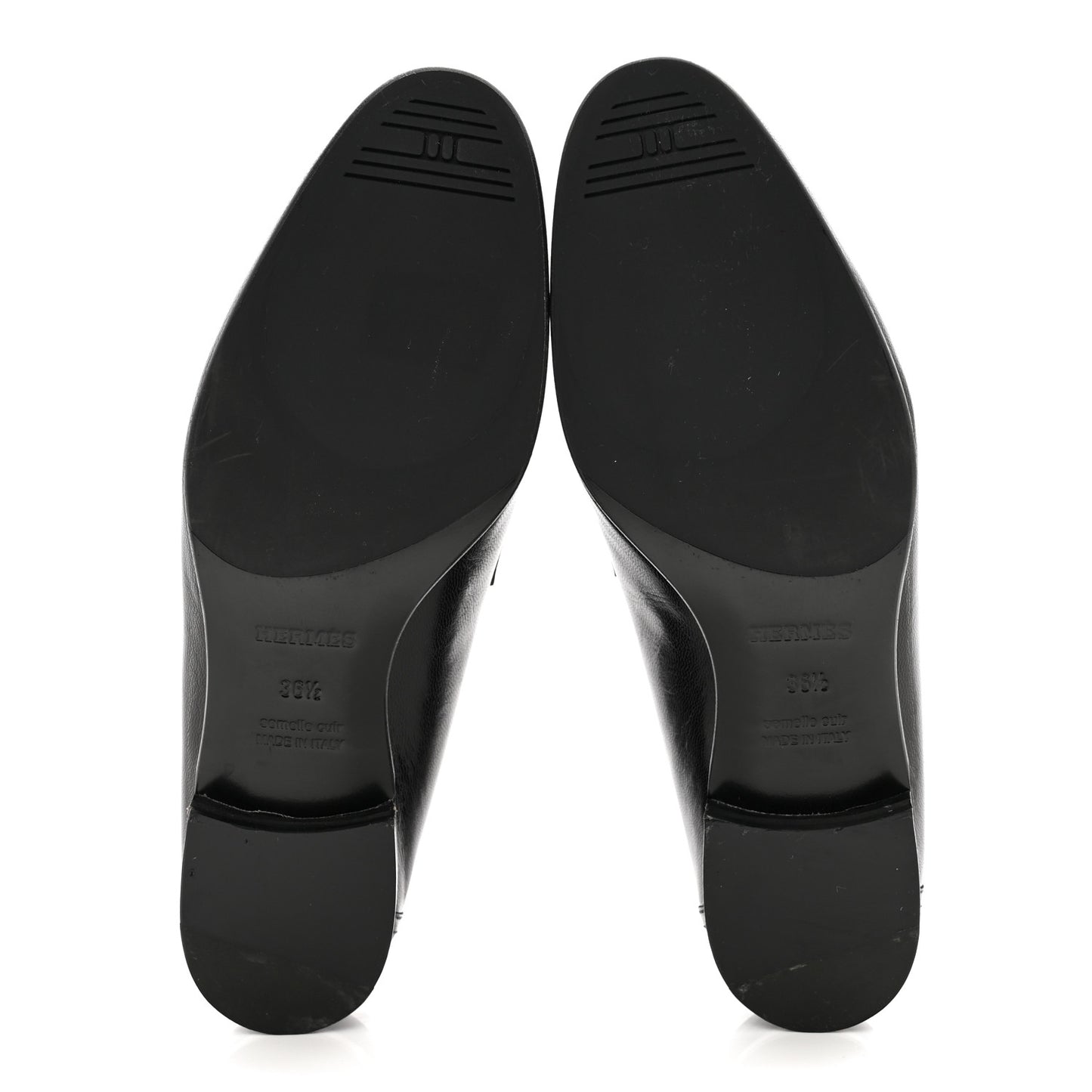 Goatskin Womens Royal Loafers 36.5 Black