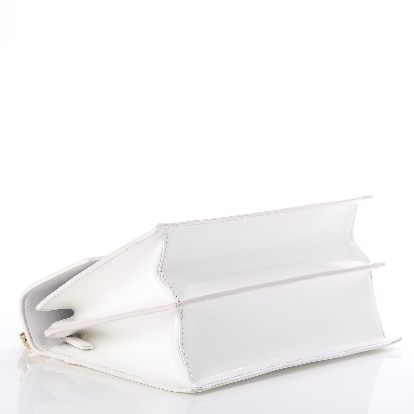 Patent Large Diamante Flap White