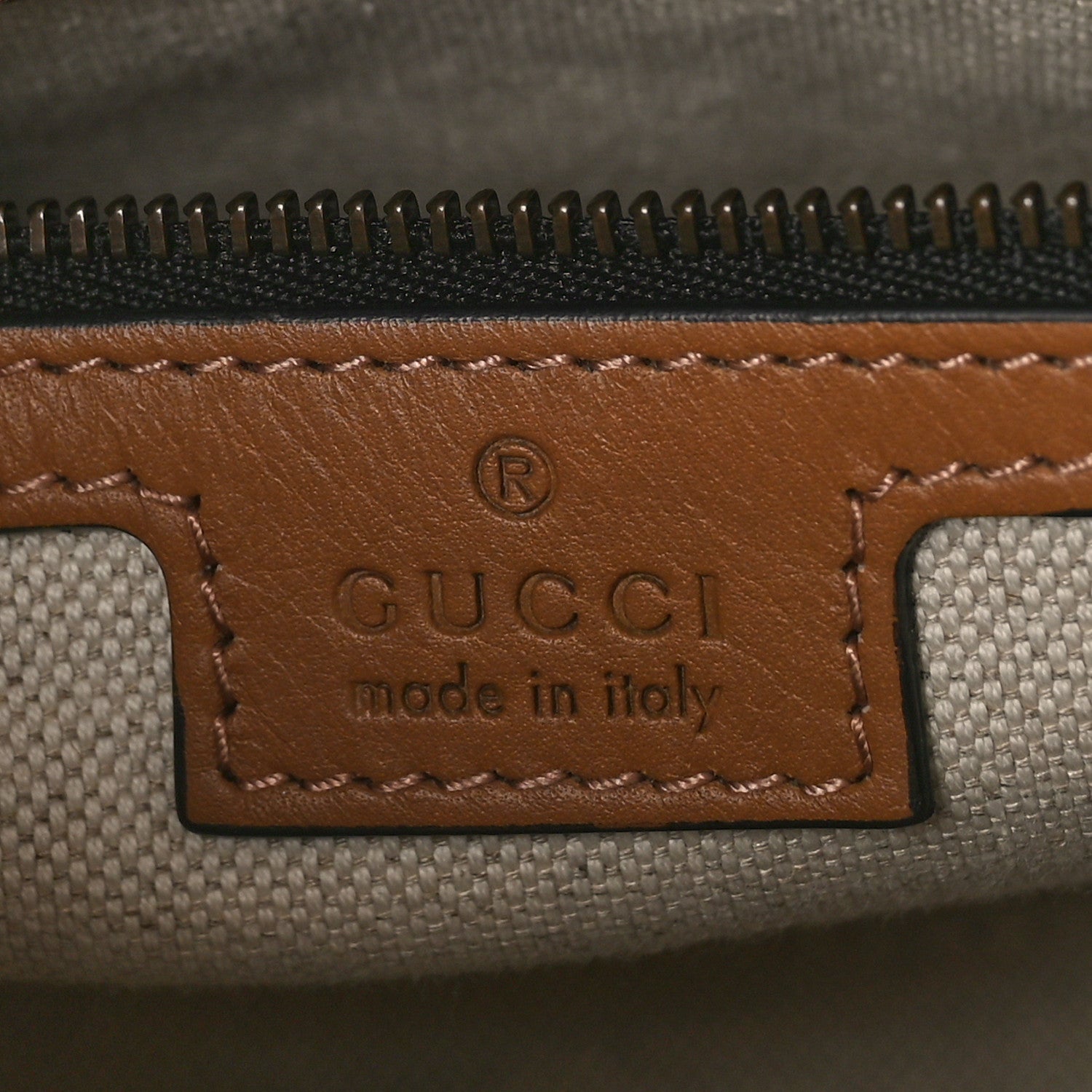Gucci Monogram Textured Dollar Calfskin Web Small Bauletto Duffle Top Handle Bag Black Koi Beige 6 of 9