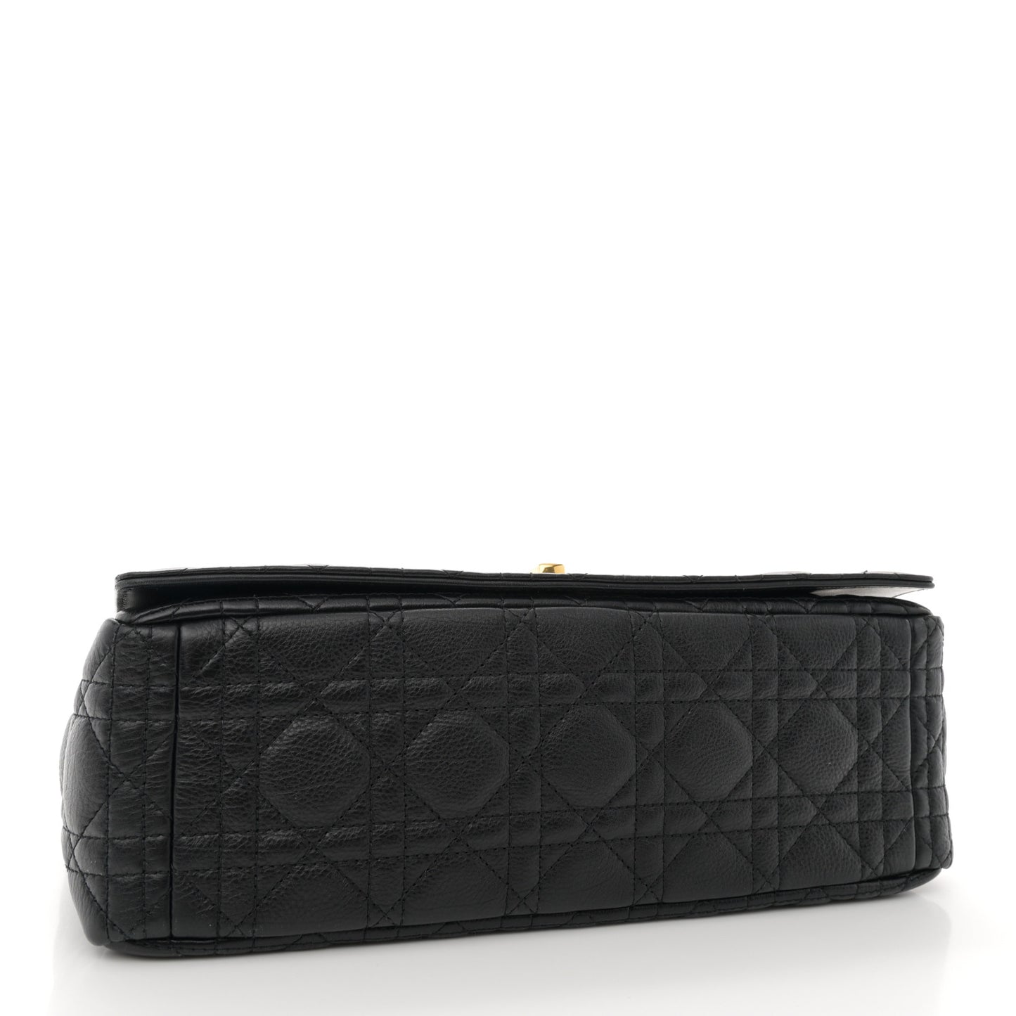 Grained Calfskin Cannage Large Caro Bag Black