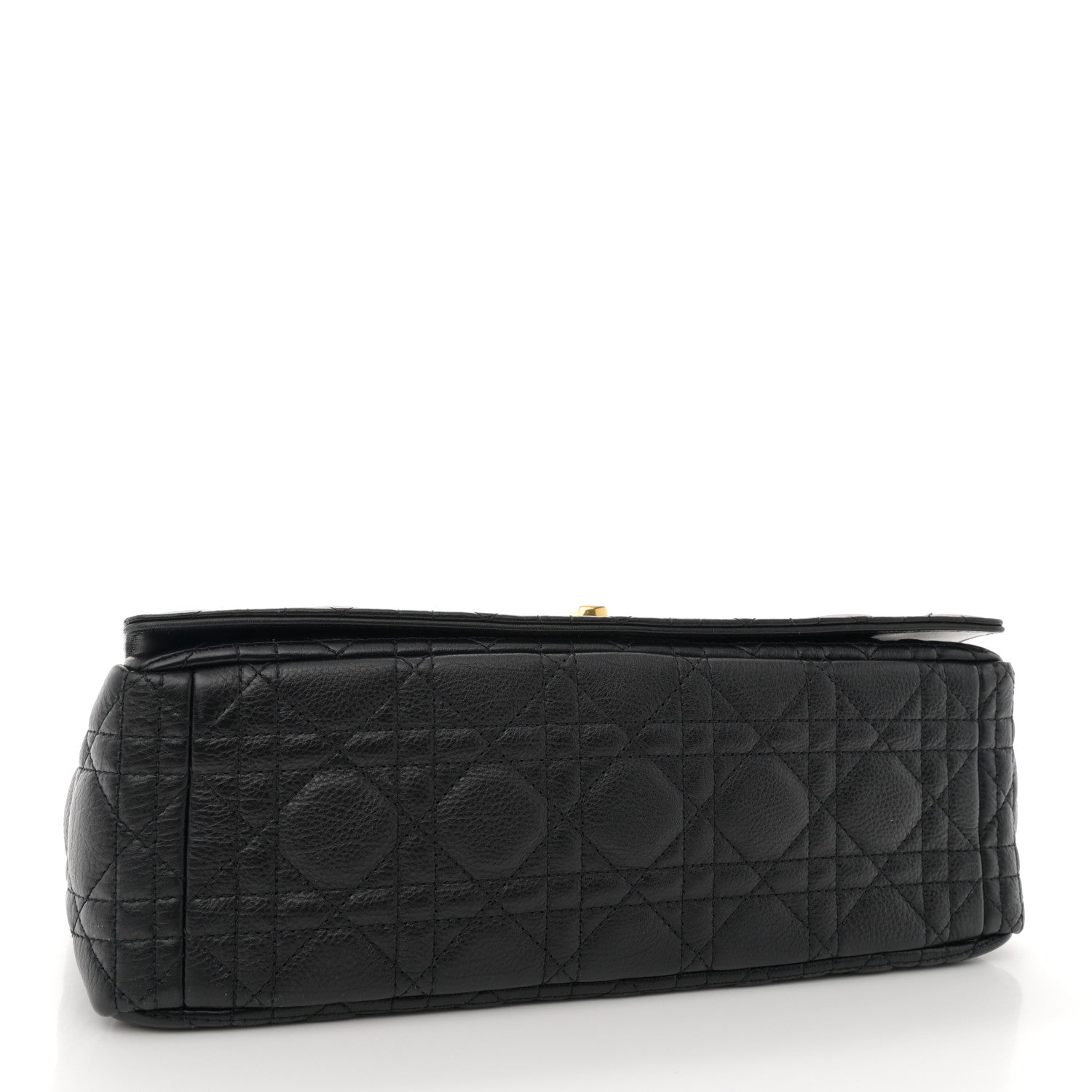 Christian Dior Grained Calfskin Cannage Large Caro Bag Black 4 of 11