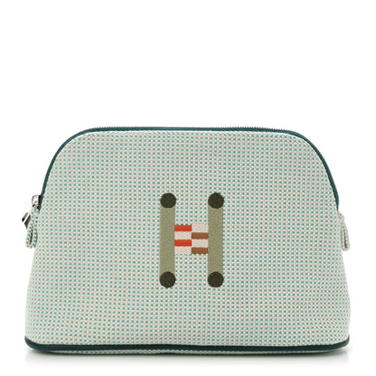 Hermes Cotton Canvas Crazy H Mini Bolide Case Nuage Menthe 1 of 9