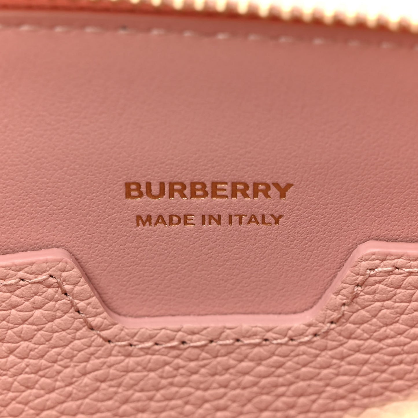 Grained Calfskin Mini TB Shoulder Pouch Dusty Pink