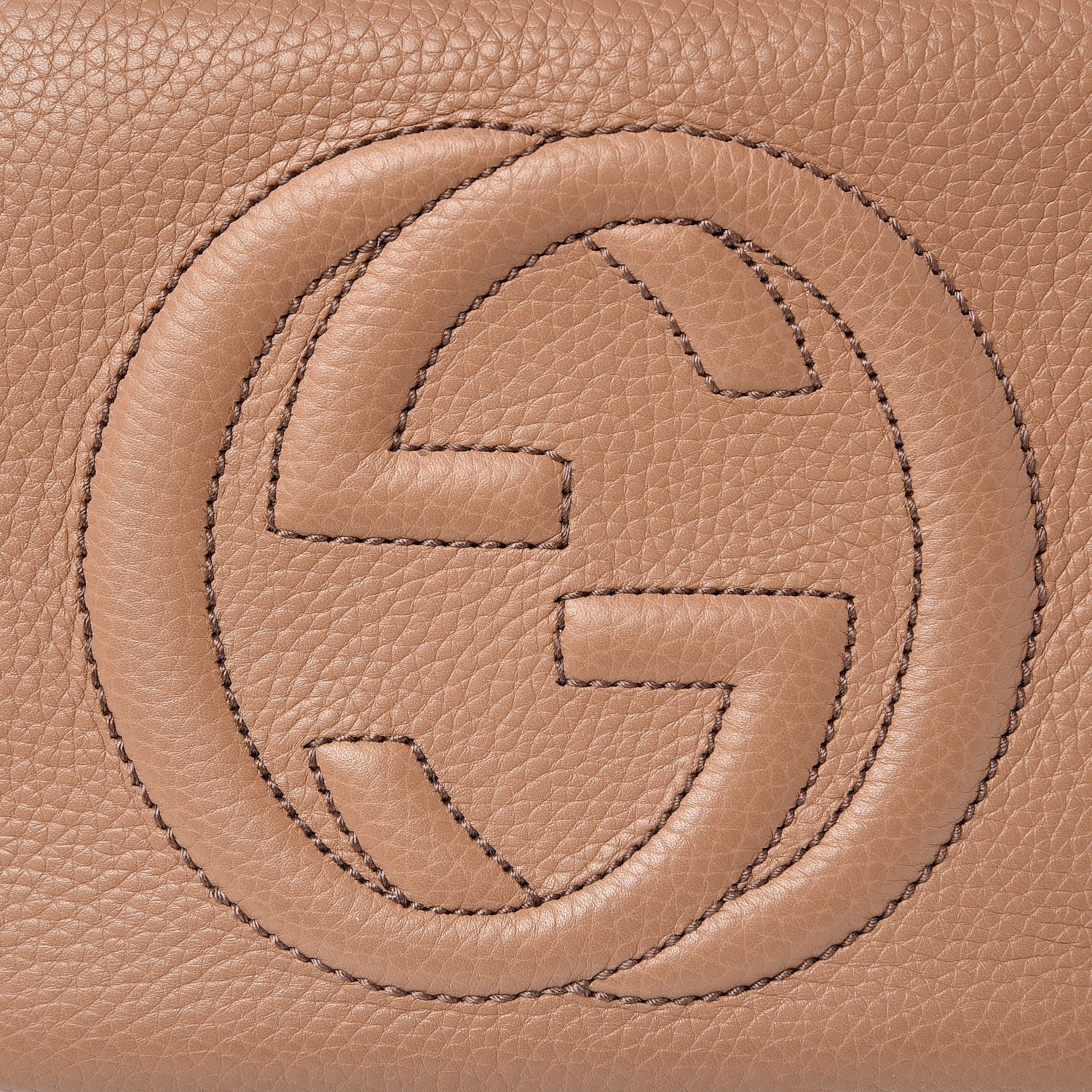 Gucci Pebbled Calfskin Small Soho Disco Bag Rose Beige 8 of 9
