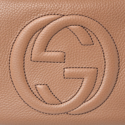 Gucci Pebbled Calfskin Small Soho Disco Bag Rose Beige 8 of 9
