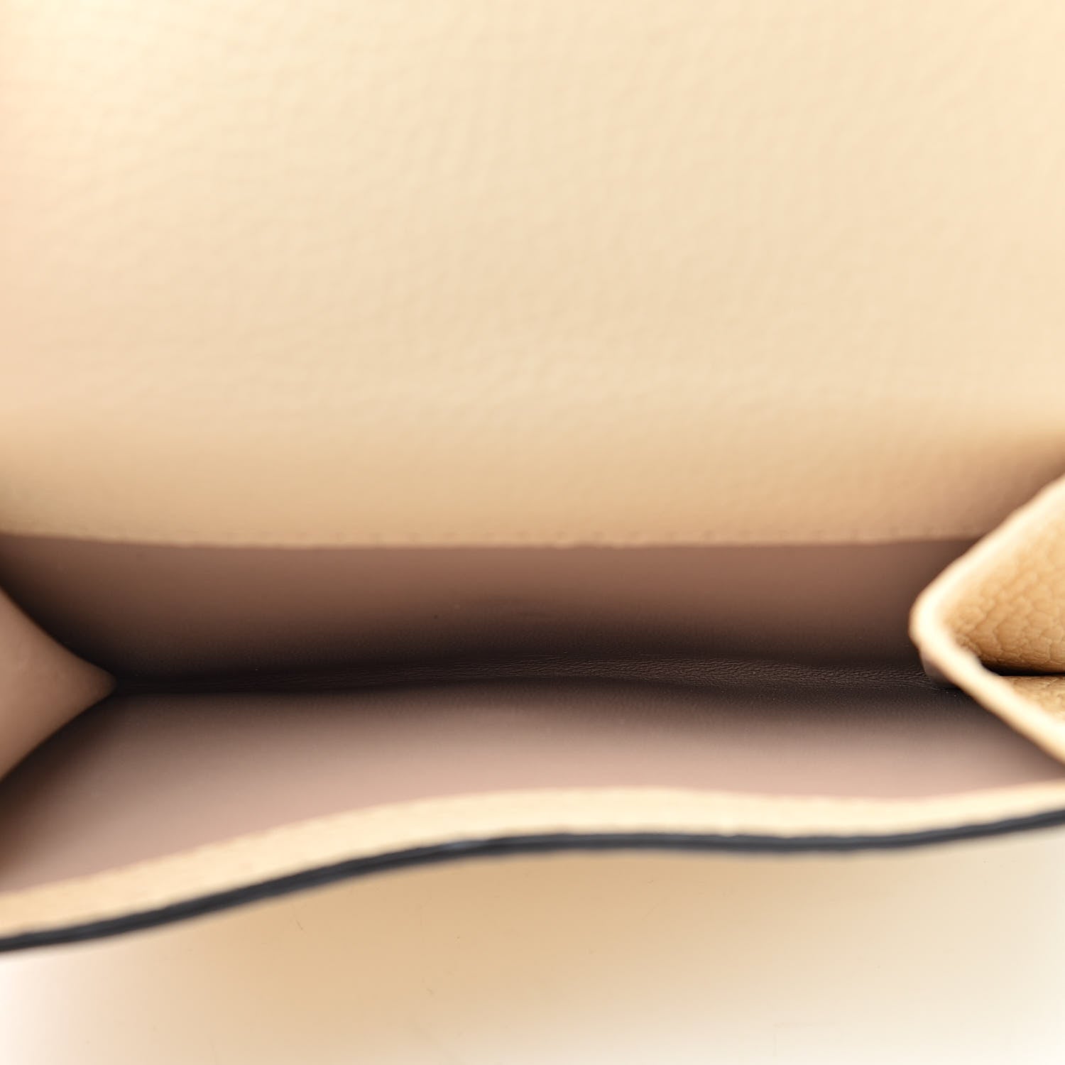 Chloe Grained Calfskin Marcie Square Wallet Blondie Beige 5 of 9