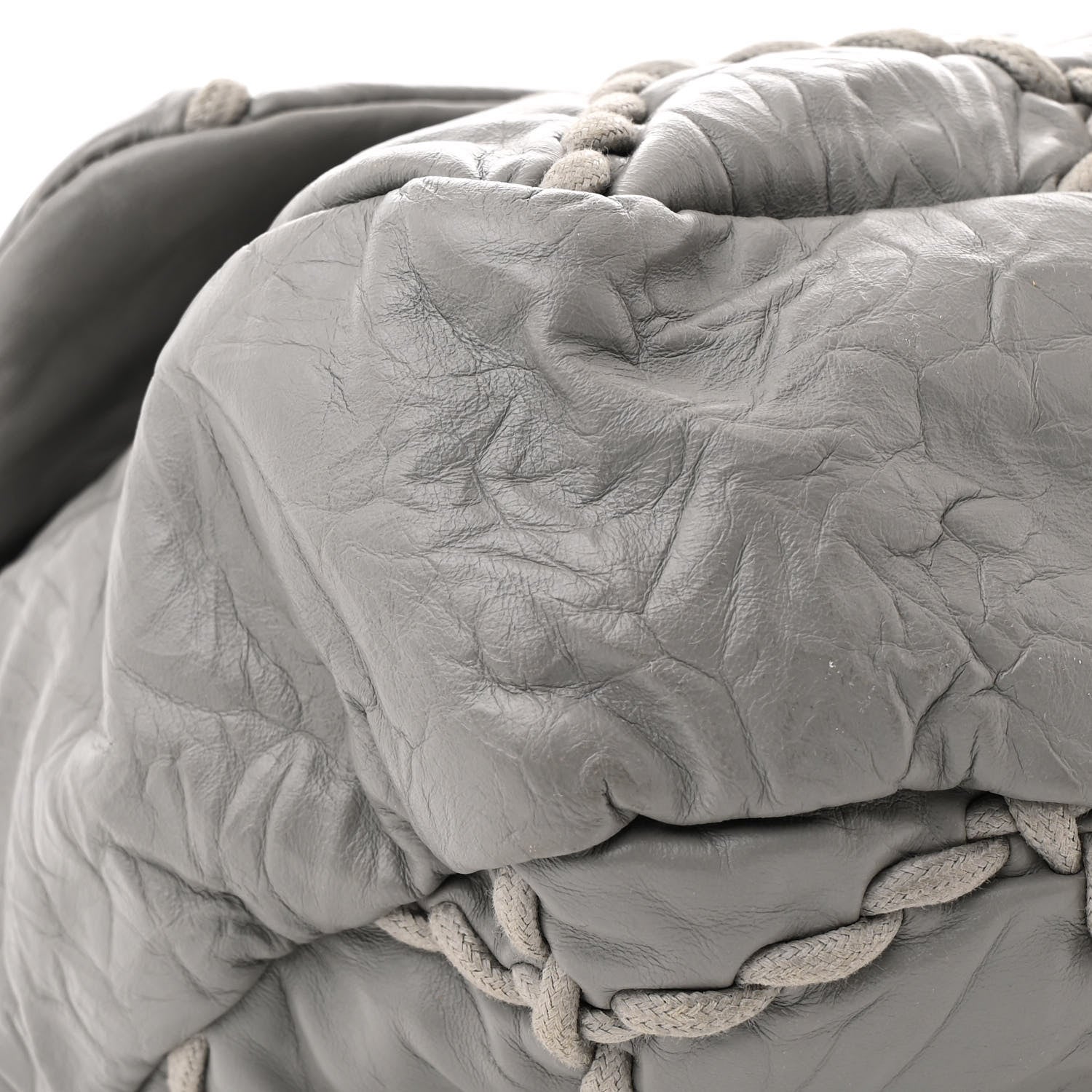 Chanel Calfskin Ultra Stitch Oversized Flap Grey 9 of 10