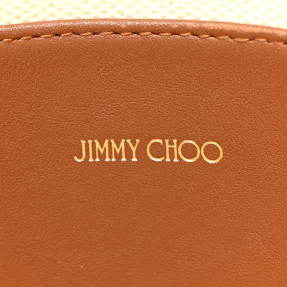 Jimmy Choo Canvas Logo Tote Natural Brown 6 of 11