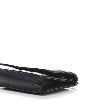 Chanel Lambskin Quilted Wallet On Chain WOC Black 10 of 12