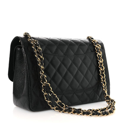 Chanel Caviar Quilted Jumbo Double Flap Black 4 of 27