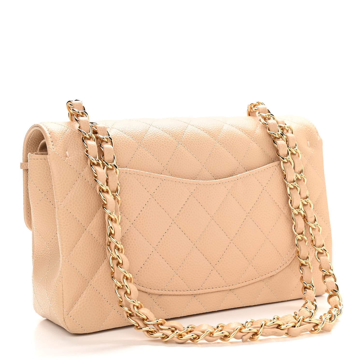 Chanel Caviar Quilted Small Double Flap Beige 3 of 11