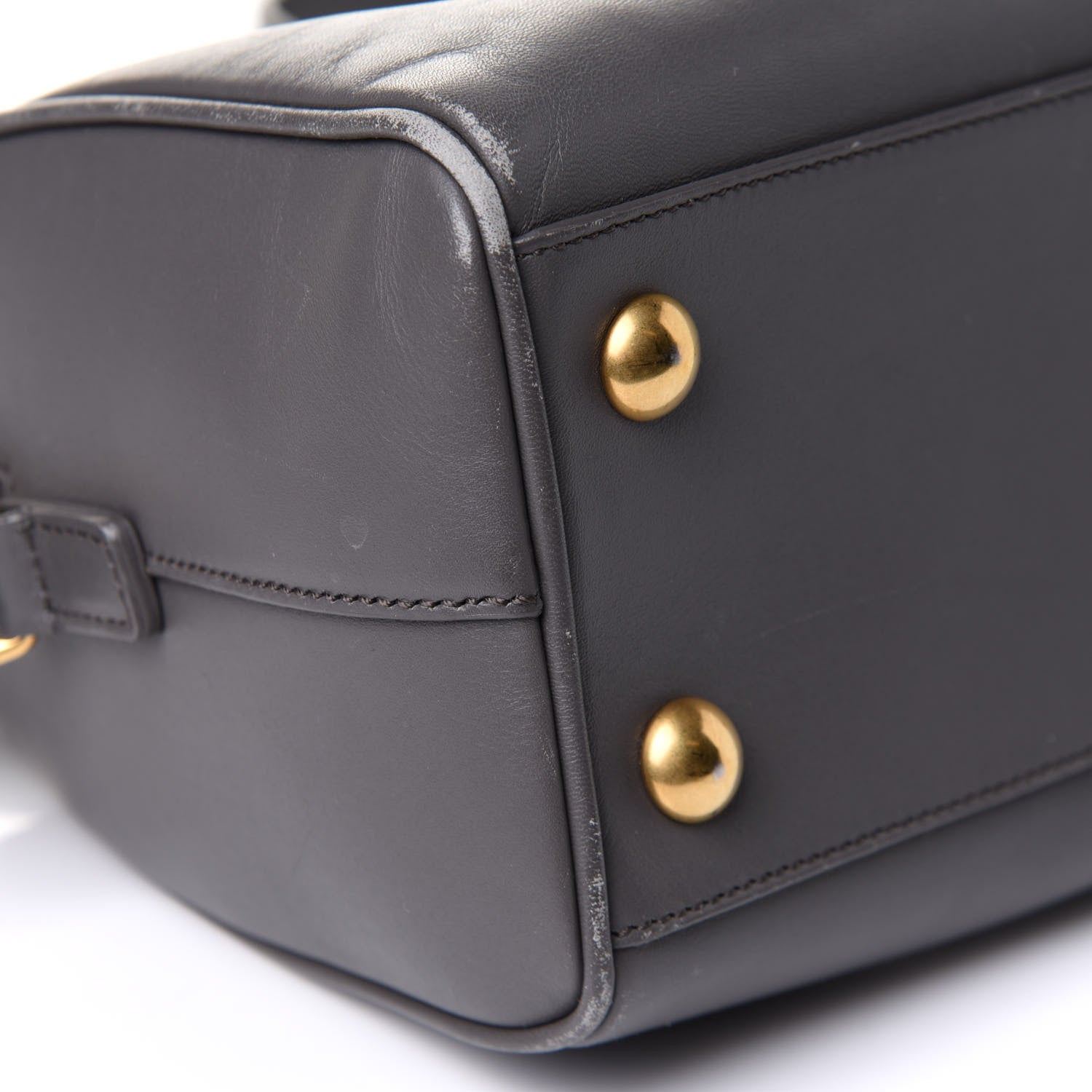 Saint Laurent Calfskin Classic Duffle 12 Earth 7 of 9