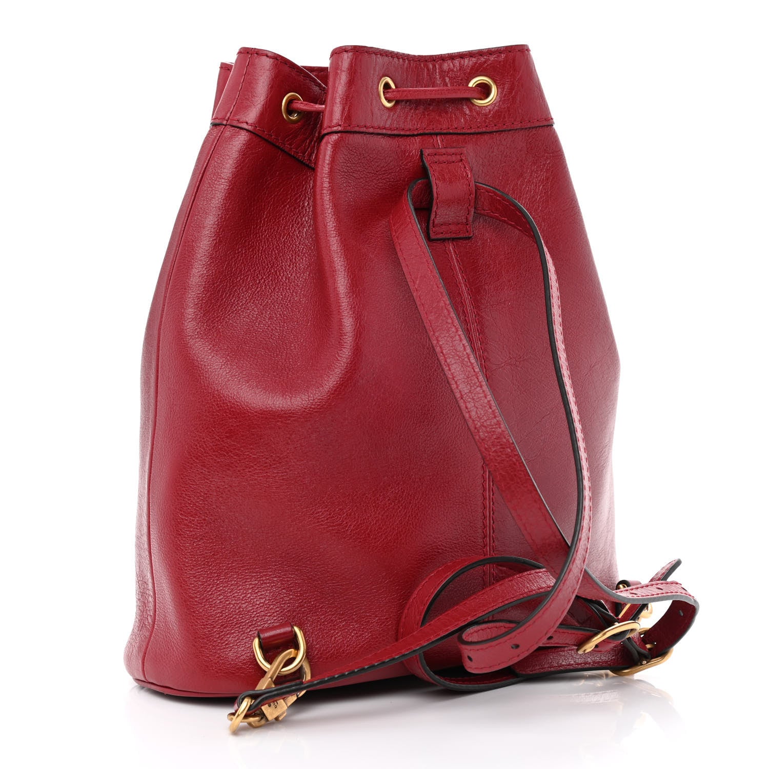 Gucci Piuma Lux Energy Medium Re(Belle) Convertible Bucket Bag Hibiscus Red 3 of 11
