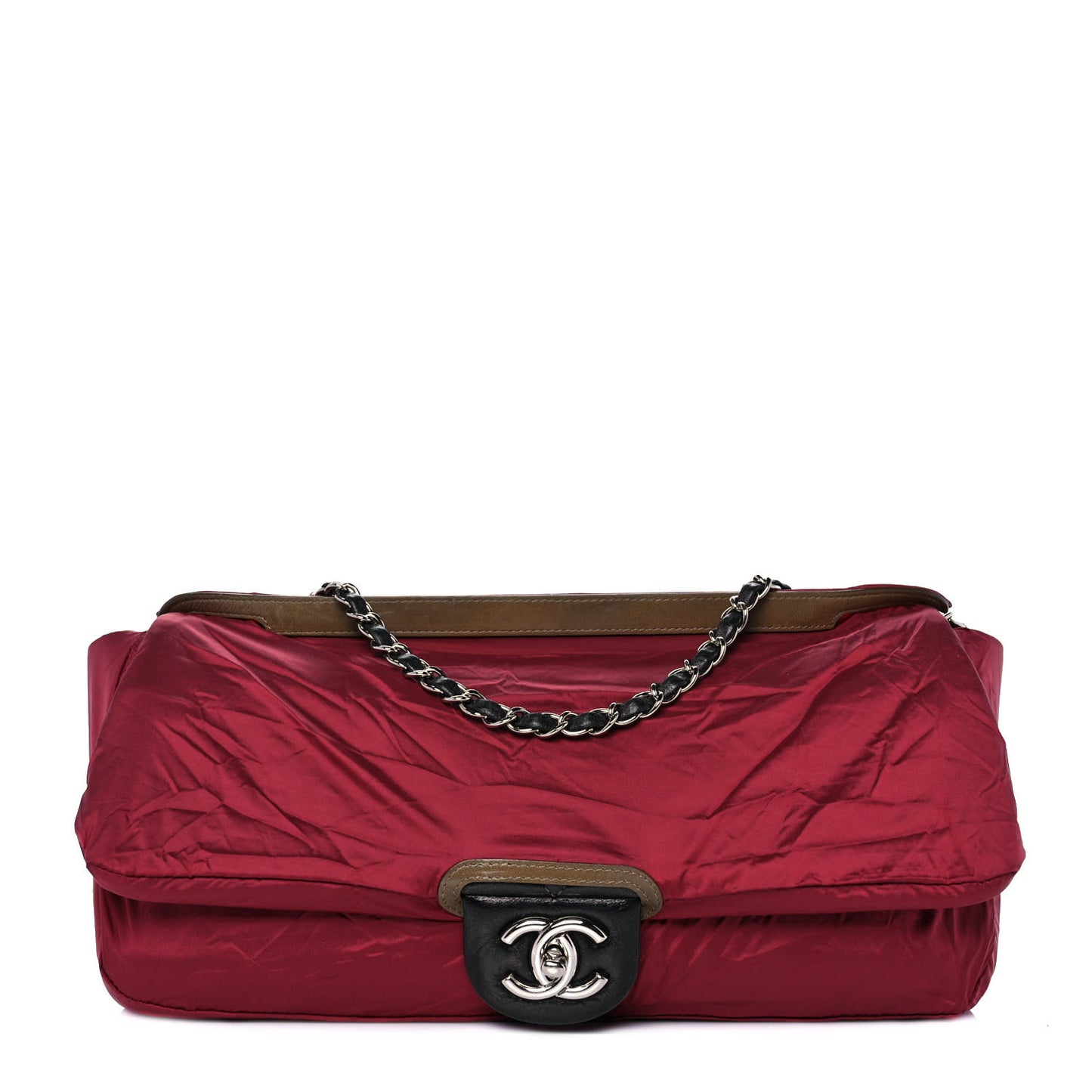 Lambskin Quilted Jumbo Coco Rain Flap Black