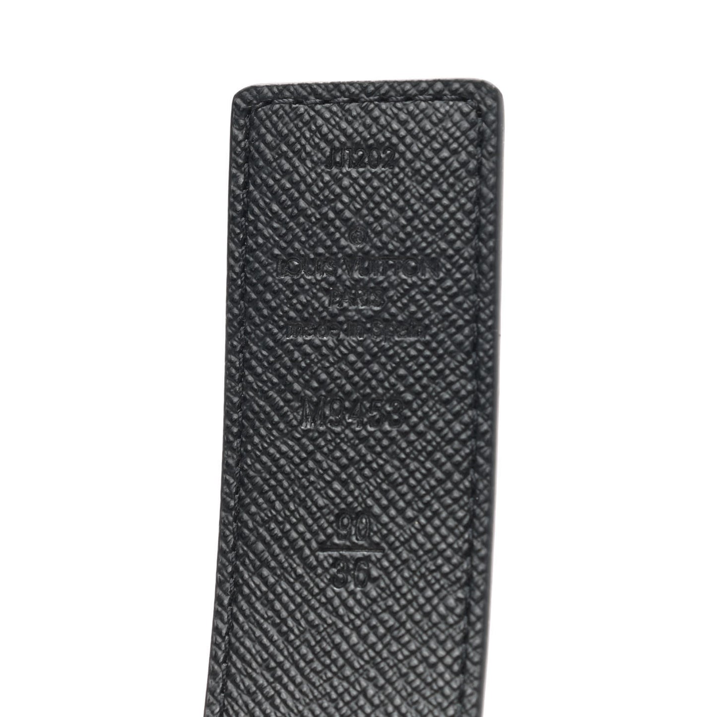 Calfskin Monogram 30mm LV Initiales Reversible Belt 90 36 Black