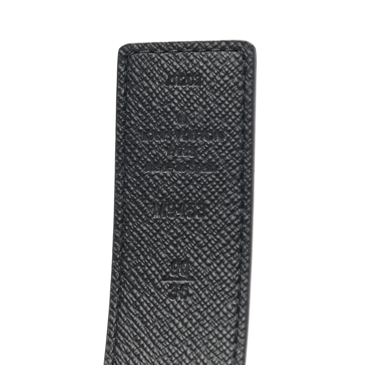 Louis Vuitton Calfskin Monogram 30mm LV Initiales Reversible Belt 90 36 Black 3 of 6