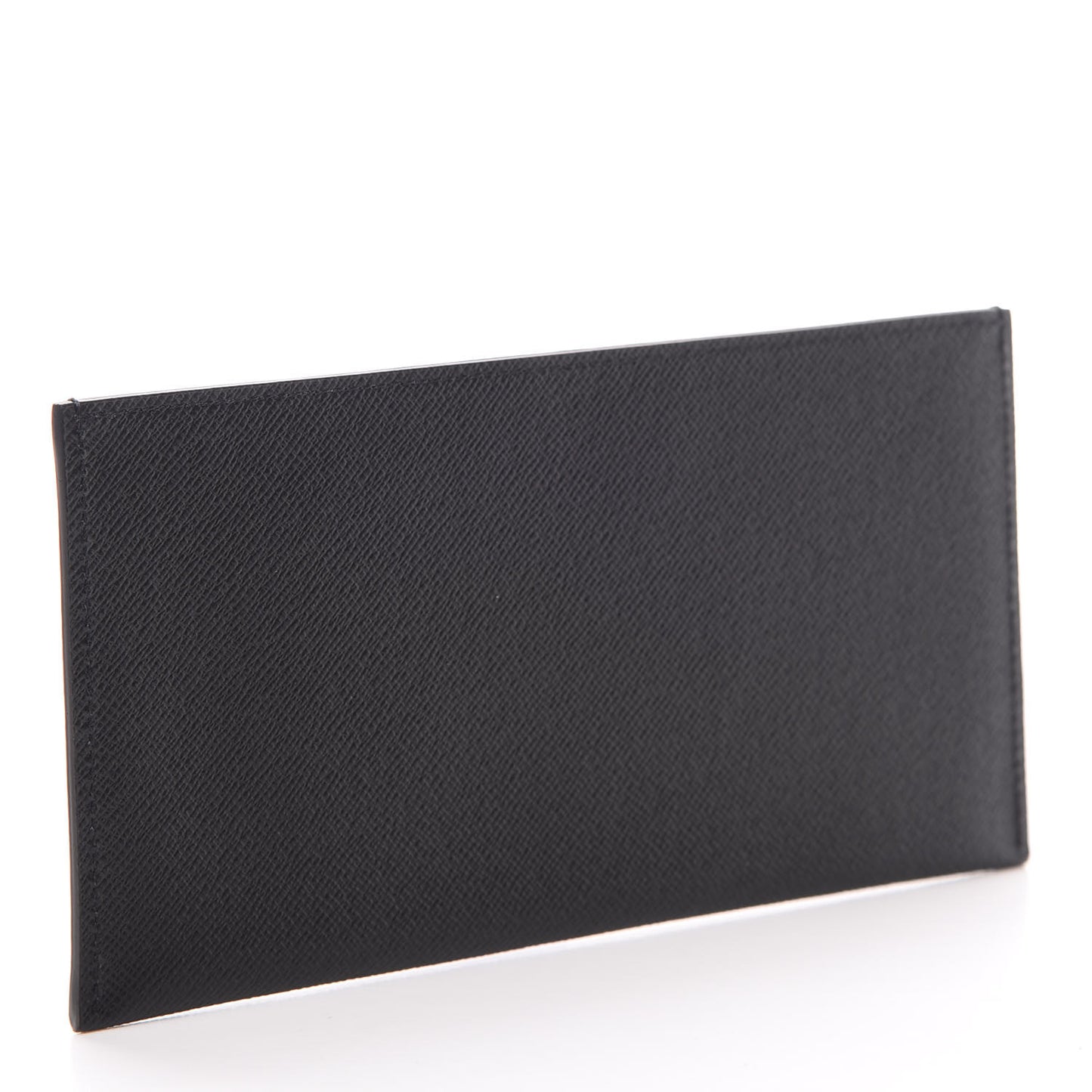 Calfskin Felicie Chain Wallet Card Holder Insert Black