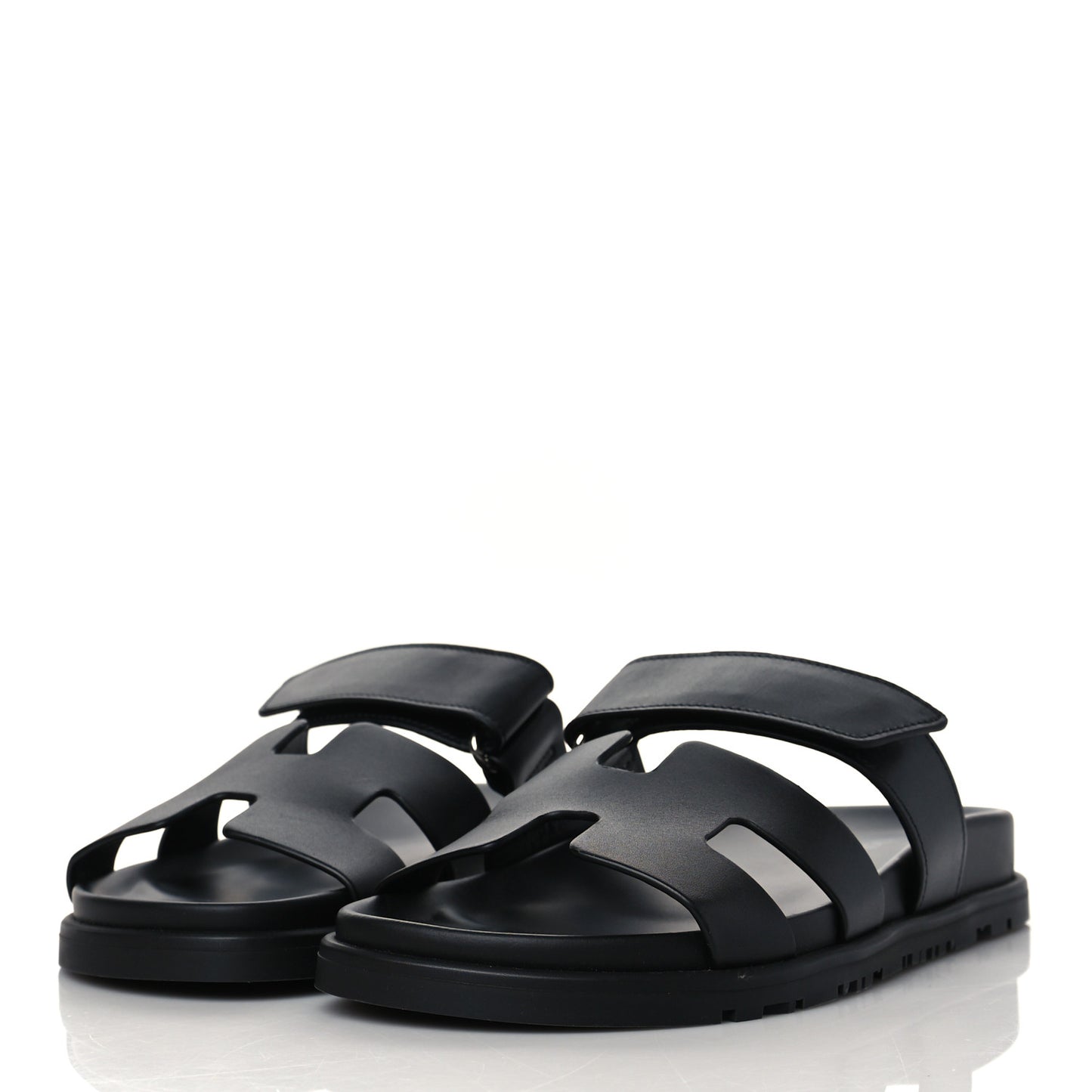 Calfskin Womens Chypre Sandals 35.5 Black