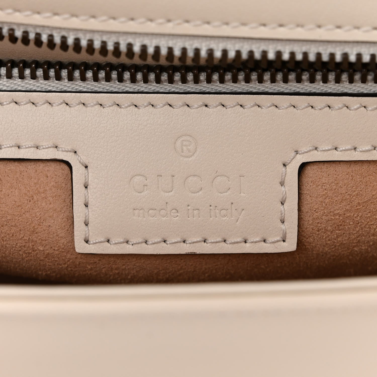 Gucci Calfskin Matelasse Small GG Marmont Shoulder Bag White 6 of 10
