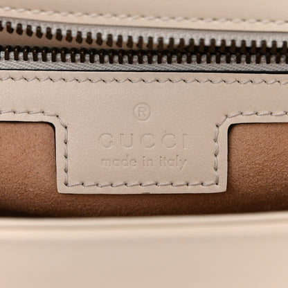 Gucci Calfskin Matelasse Small GG Marmont Shoulder Bag White 6 of 10