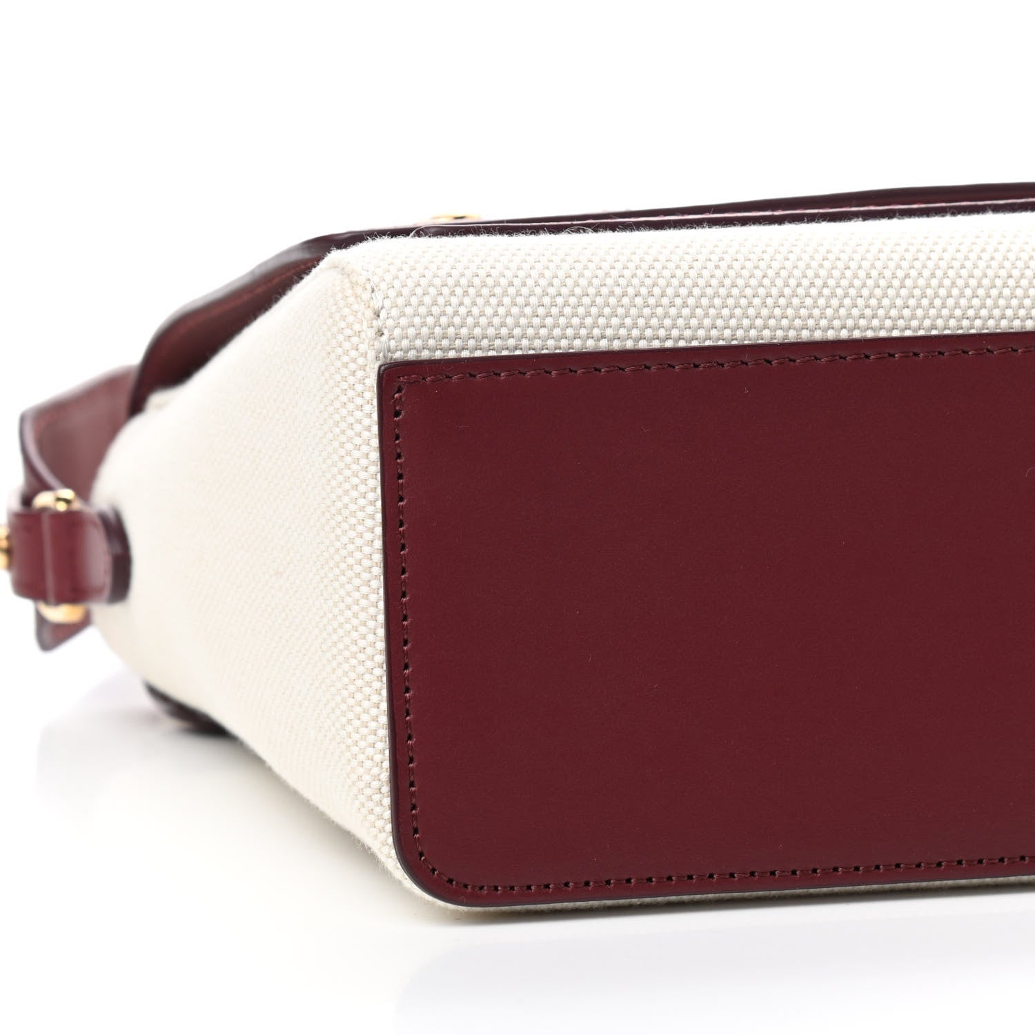 Burberry Canvas Horseferry Print Note Crossbody Bag Natural Tan Fiery Red 7 of 8
