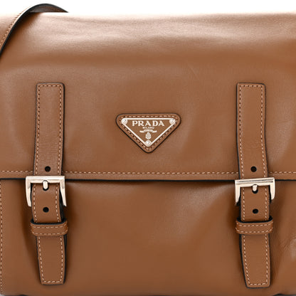 Prada Soft Calf Messenger Bag Caramel 8 of 13