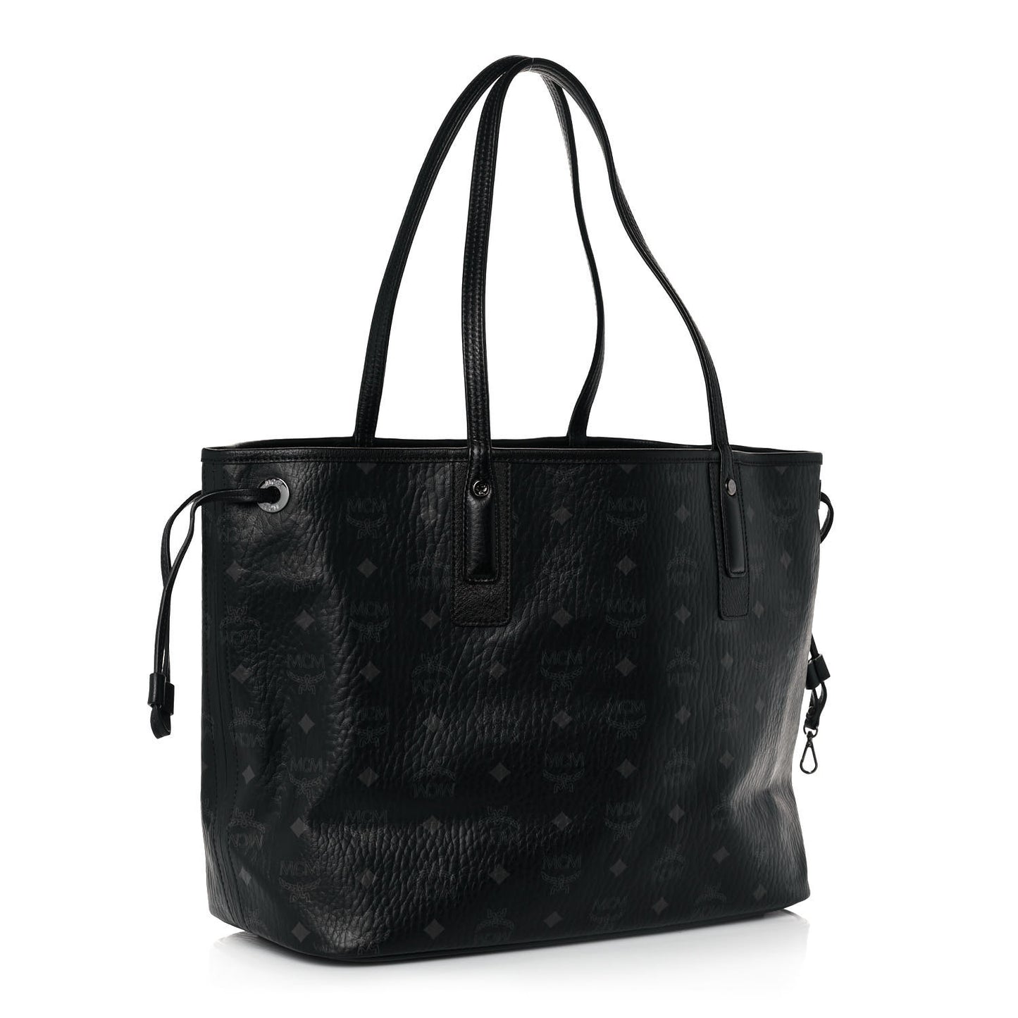 Visetos Medium Liz Reversible Shopper Tote Black
