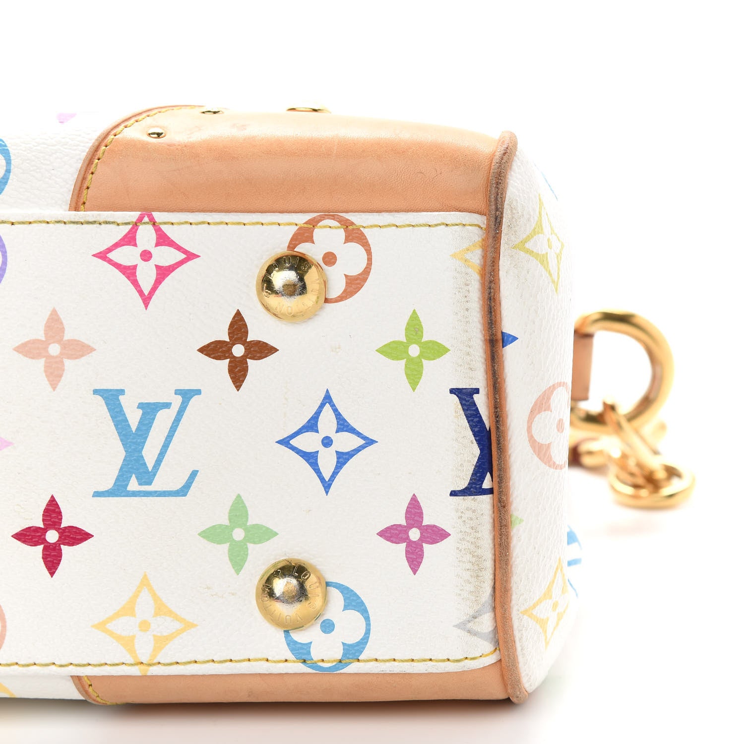 Louis Vuitton Monogram Multicolor Beverly MM White 8 of 12