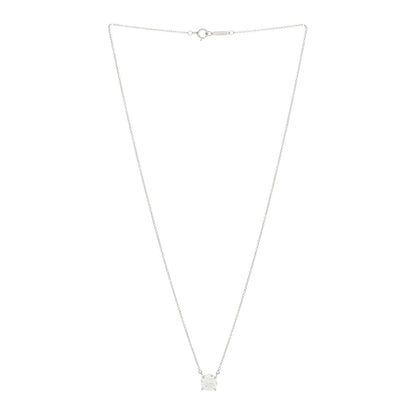 Tiffany Platinum Diamond 1.52ct Solitaire Pendant Necklace 3 of 5