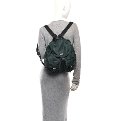 Prada Nylon Vela Medium Backpack Green 2 of 10