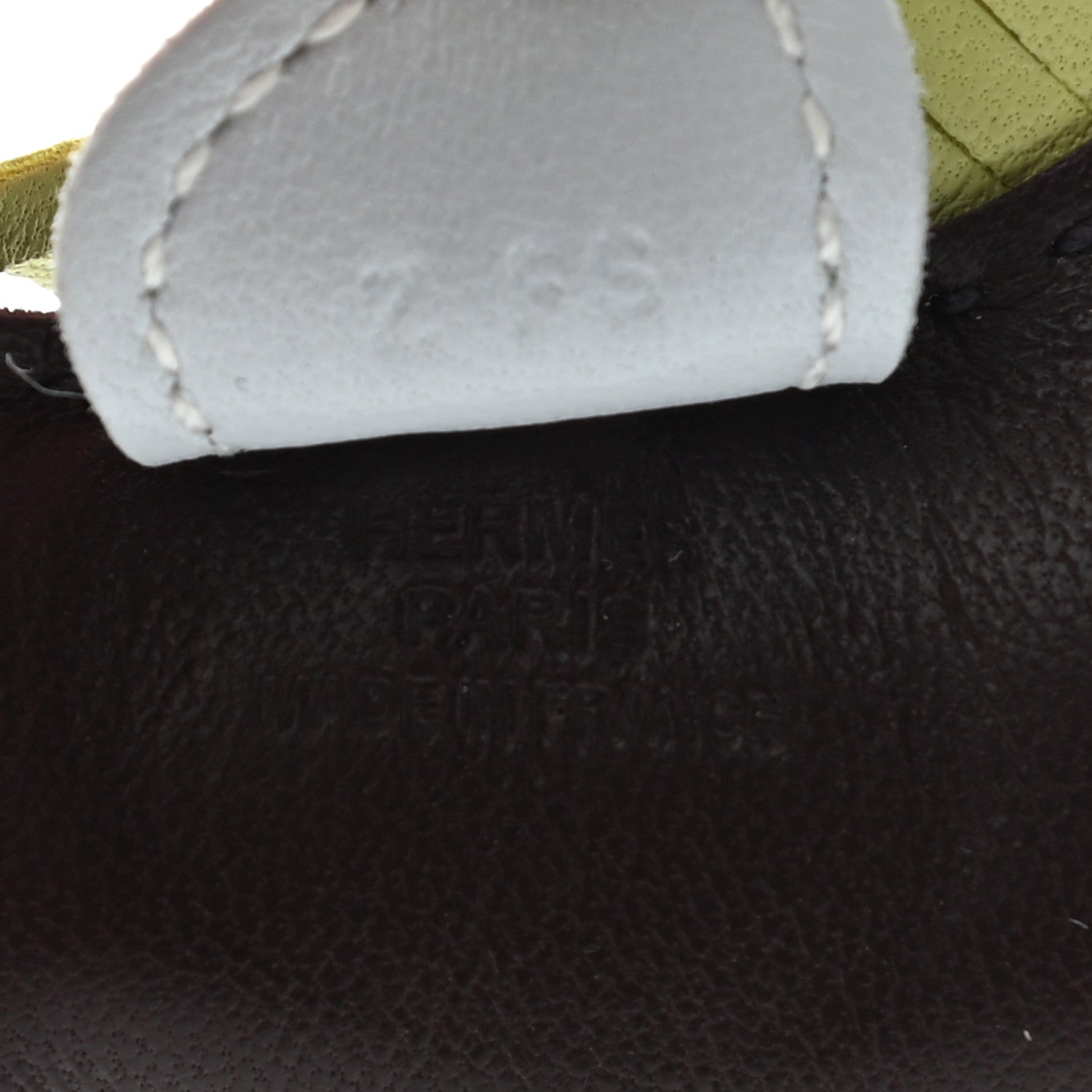 Hermes Milo Lambskin Grigri Rodeo Horse Bag Charm PM Rouge Sellier Jaune Bourgeon Bleu Brume 4 of 5