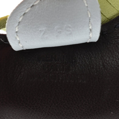 Hermes Milo Lambskin Grigri Rodeo Horse Bag Charm PM Rouge Sellier Jaune Bourgeon Bleu Brume 4 of 5