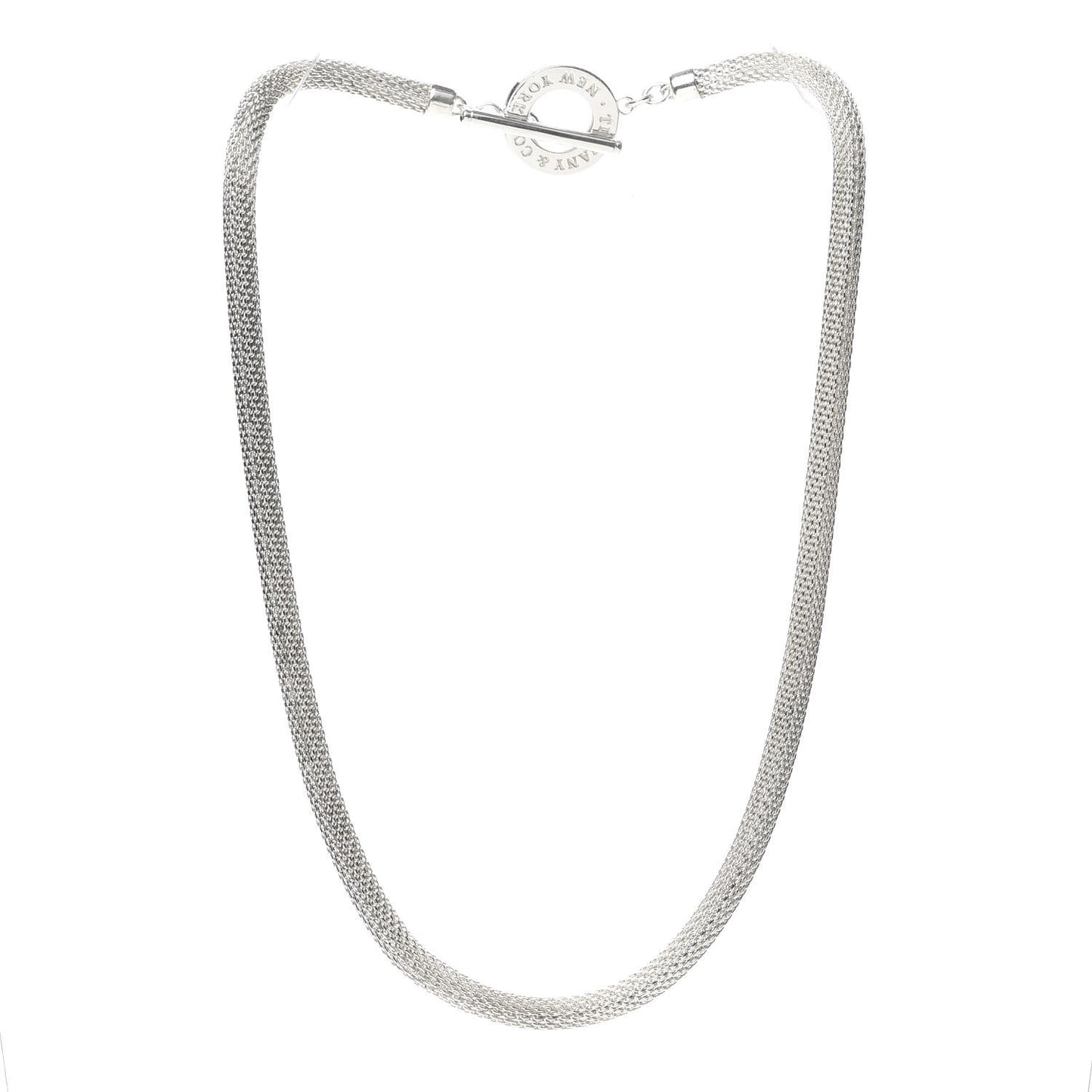Sterling Silver Somerset Mesh Toggle Necklace